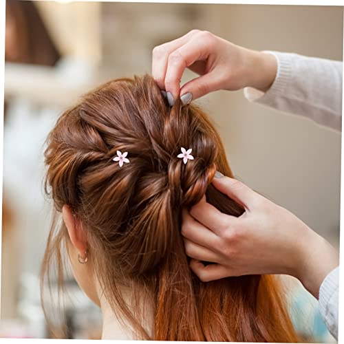 FOMIYES 10 Pcs Grampo De Cabelo De Strass Infantil Pequenos Clipes De Garra De Flor Grampos De Cabel