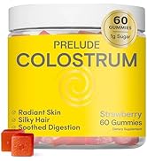 Prelude Bovine Colostrum Chews for Gut Health, Bloating &amp; Beauty for Women &amp; Men - Grassfed Colos...