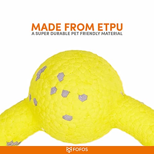 Image of BarkButler x FOFOS Super Puller Tug Toy - Chew Toys for Dogs, Dog Toys for Large Dogs (5-40kgs) - Yellow & Grey