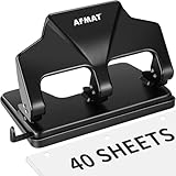 AFMAT 3 Hole Punch Heavy Duty, 40-Sheet ...