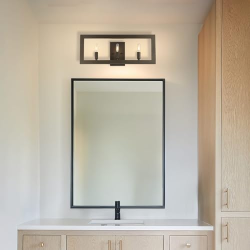 Image of XiNBEi Lighting Industrial Bronze Wall Light Sconce 3-Light for Living Room