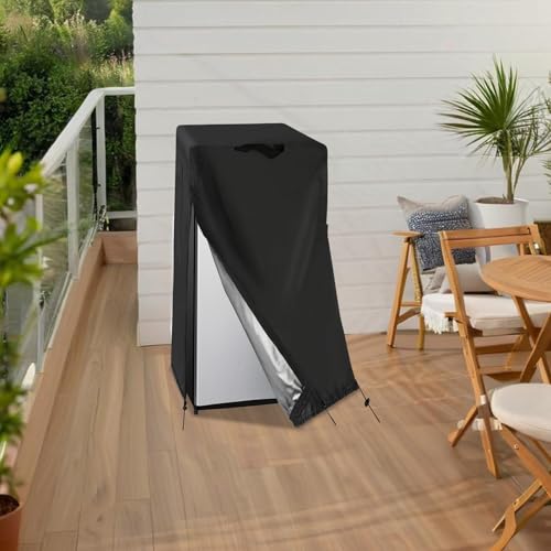 Housse de réfrigérateur 210D noire avec fermeture éclair robuste - 2
