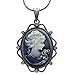 Soulbreezecollection Cameo Pendant Necklace Charm Women Fashion Jewelry (Gray)