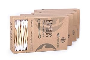 yabamboo Bambus Wattestäbchen 6er Pack