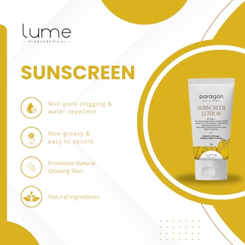 Image of Lume By Paragon Beauty Garden Sunscreen Lotion SPF 50 & PA++ | Protected from UVA UVB Rays | Water Resistant | All Skin Types for Women and Men (120 gm)
