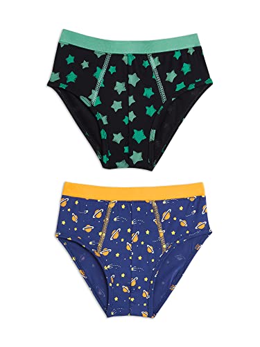 Image of XY Life Astro Modal Briefs for Boys, Relaxed Fit, Printed