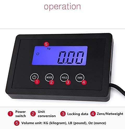 Báscula digital industrial 180kg precisión pesada miniatura 4