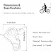 Fredertent Bicycle Shifter 21 Speed Bicycle Thumb Gear Shift Lever 3 x 7 Speed with Gear Indicator– KD50-3x7 Bicycle Shifter for Mountain City Road Hybrid Electric Cruiser and Kids Bikes (KD50-3x7)