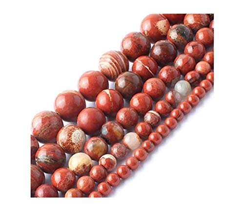 1 Strand Adabele Natural Red River Jasper Healing Gemstone 8Mm (0.31 Inch) Round Loose Stone Beads (44-47Pcs) For Jewelry Craft Making Gf15-8 #TOP6