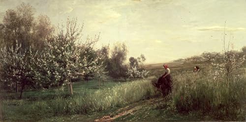 Tableau impressions d'art mural Printemps Daubigny pour chambre parentale