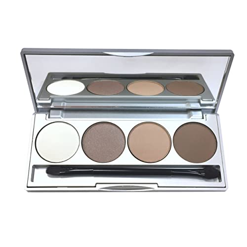 Honeybee Gardens Hot Chocolate Eye Shadow Palette - Warm, Toasty Shades For Luscious Looks - Natural Ingredients | Gluten Free, Vegan, Paraben Free, Net Wt 1.3 G Each #TOP12