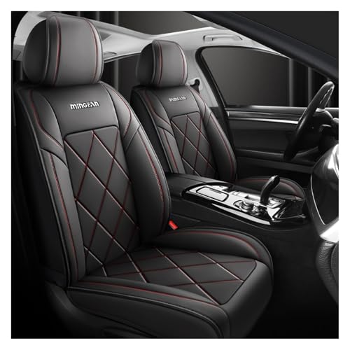 Housse siege voiture universel Mercedes Classe B en cuir PU Black Red