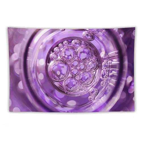 Tapisserie murale grand format 152x228 cm imprimé fluide violet de haute qualité