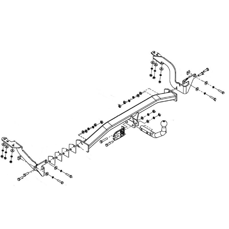Attelage Compatible avec Compatible avec Citroën C4 Grand Picasso 7 Places (10/06-06/13) Col de Cygne + Faisceau Universel 7 Broches + boitier électronique - Imiola