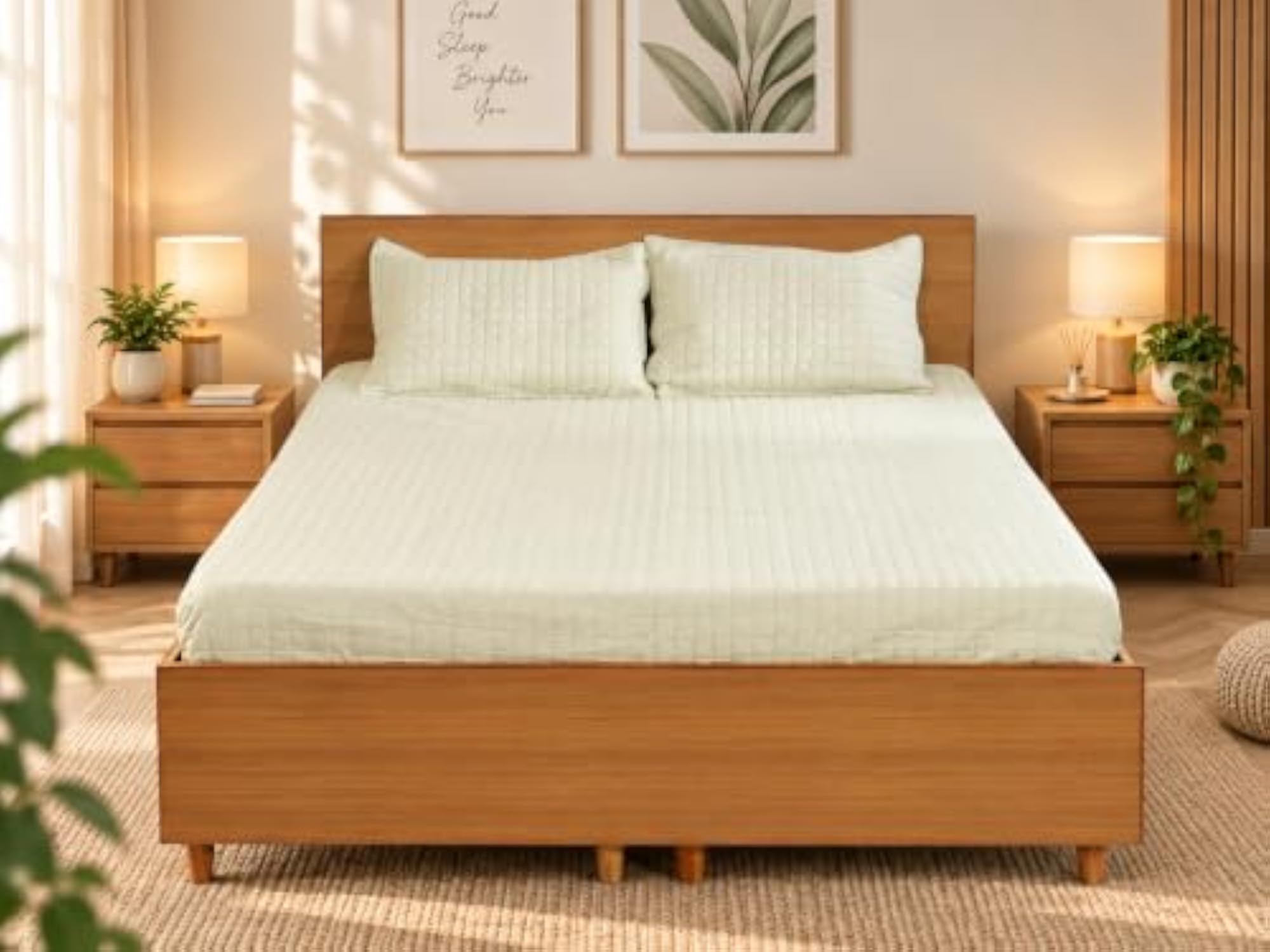 Premium King Size Bed Cover with 2 Matching Pillow Covers