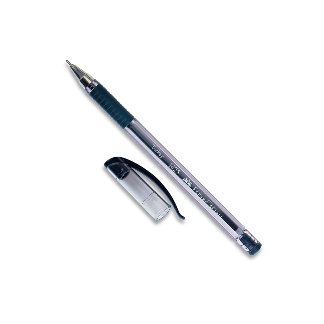 Faber-Castell İğne Uç Tükenmez Kalem Seti, 10’lu, Siyah, 0.7 mm, Rahat Yazım, Ergonomik Tutuş