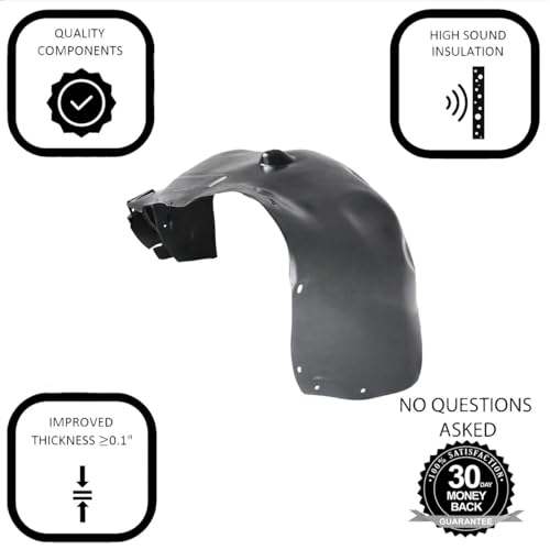 Image of FitParts Compatible with GMC Sierra 1500 2007-2013 Front Left Fender Liner