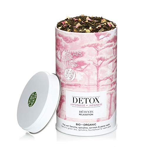 Palais des Thés Organic Japanese Wellness Green Tea Blend for Relaxation, 3.5oz Metal Tin