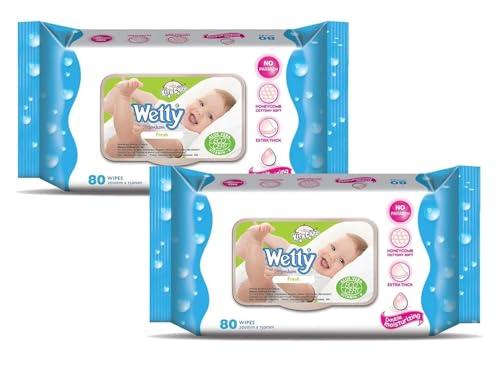 Image of Baby Wetty wipes Fresh Pack of 3-80Pcs per pack