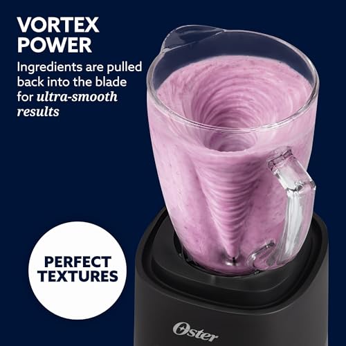 Oster Vortex Glass Blender, Reversible Steel Blades, 800 Watt, Black by Oster - Used condition - Image 5