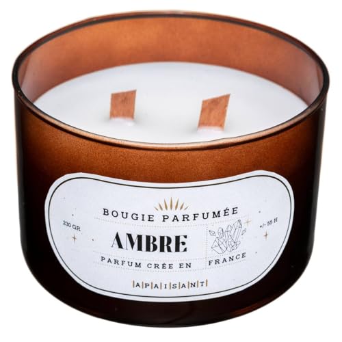 Atmosphera - Bougie parfumée Snow - ambre - 470g