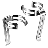 LIGHTFE B107 Flashlight Clip, Stainless Steel Durable Pen Clip, Can Be Used As Cap Clip, Pocket Clip