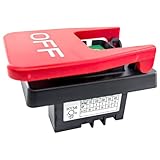 HY56 Universal 120V/230V Single-Phase Emergency Stop Switch for Woodworking Machinery & Industrial Equipment - 2-Pole Electromagnetic Motor Control (Compatible with KEDU HY56 Model)