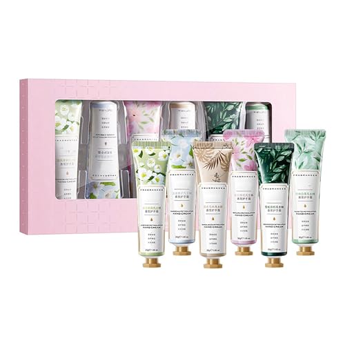 Pequeño y portátil, no irrita la piel, fragancia, mano, pequeño set, hidratante, juego de manos, muy hidratante, HzN812 (blanco, 25,3 x 13,4 cm)