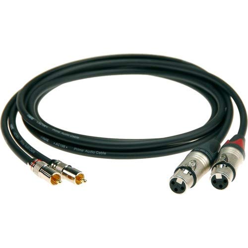 Klotz 2 Cinch Stecker / 2 XLR female 5 m schwarz
