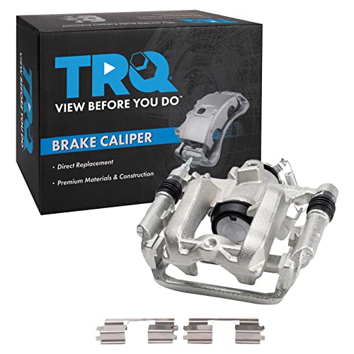 Image of TRQ Rear Left Brake Caliper w /Bracket Drivers Side