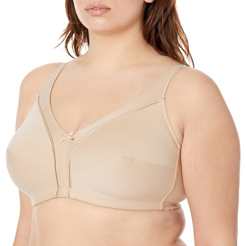 Image of Fruit of the Loom Women's Seamed Unlined Wirefree Bra, Sand, 40DD