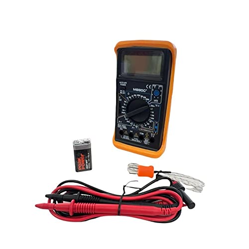 Multimètre numérique Fervi T050 avec sonde de température et test de diode