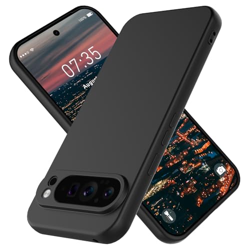 Coque silicone Google Pixel 10 Pro souple fine noire résistante aux impacts