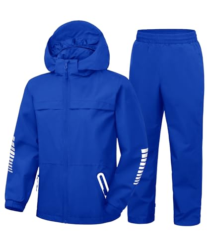 SWISSWELL Kids Rain Suit Boys Girls Waterproof...