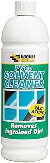 Everbuild PVCu Solvent Based Cleaner | Specifically Designed for Removes Ingrained Dirt from Window Frames and Most Plastic Garden Furniture - 1 Litre