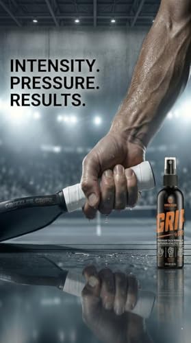 GRIZZLEE GRIPZ Grip Pro - Anti-Slip Tacky Spray for Athletes | Sweat-Proof Control with GripX Technology for Pickleball, Tennis, Football, Baseball, Softball, Pole Dancing, Basketball - Maximum Tack