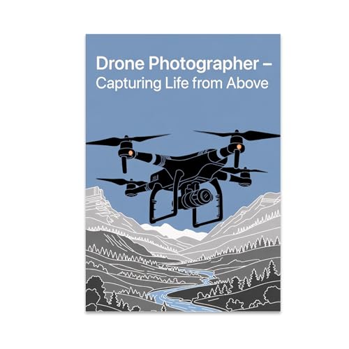 Aerial Photography Wall Art Poster Print - Drone Photographer Capturing