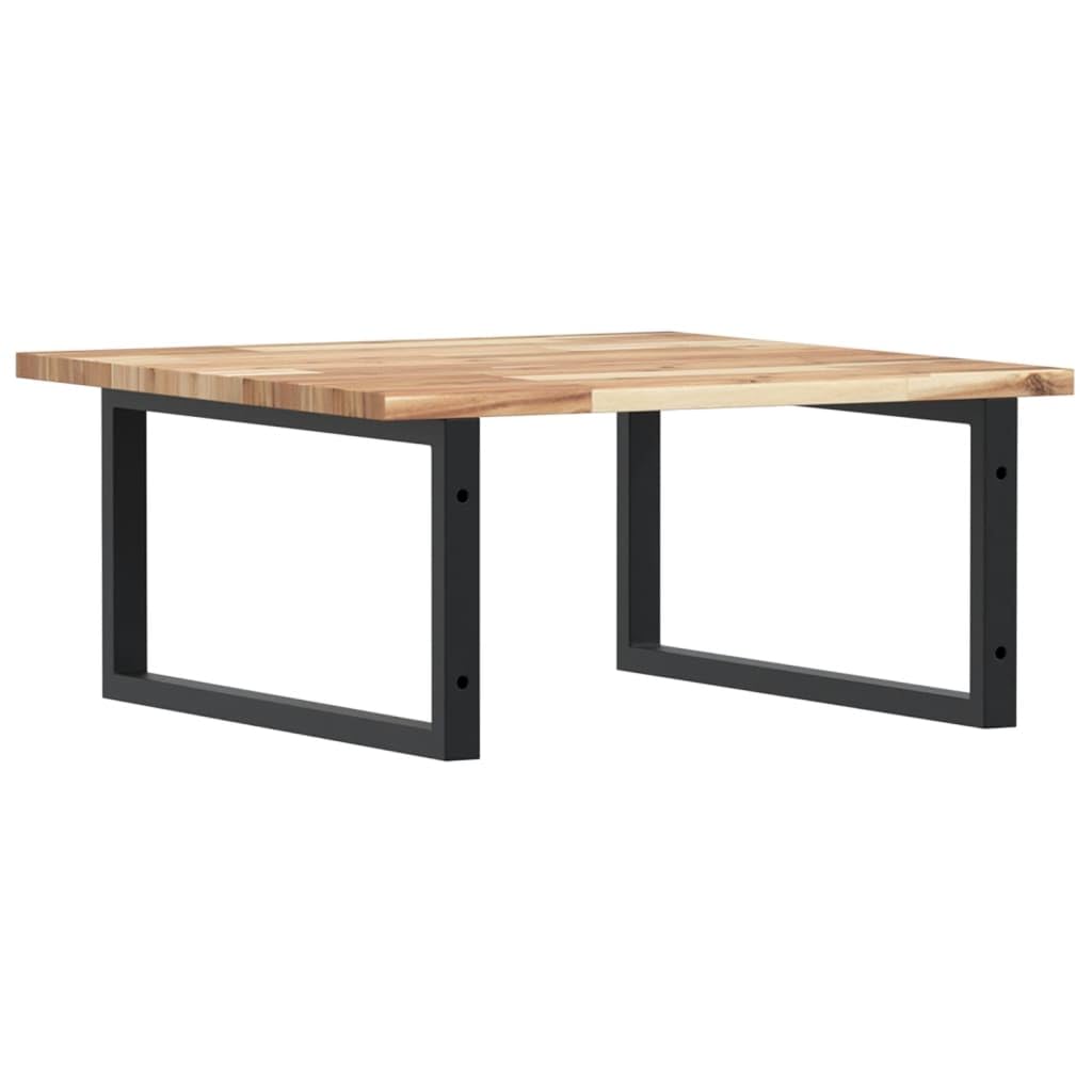 Piano lavabo in legno massiccio di acacia, 60 x 60 cm