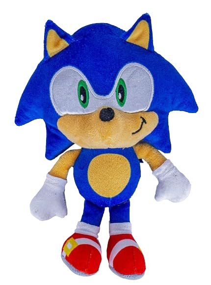 Sonic The Hedgehog Sonic Plüschfigur Original Lizenz 31,4'/ 80 cm und Sonic Rainbow Modelle 28-30cm (7 Edition zur Auswahl) (Klassik 2D - 25cm(Neu))