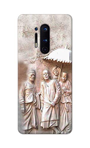 Image of Printed Hard Back Cover Case for OnePlus 8 Pro Back Cover (Sai Baba) -1803