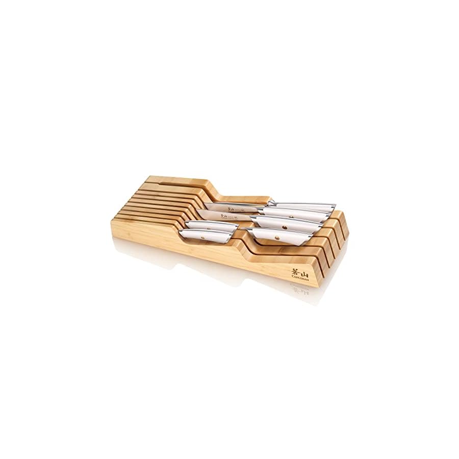 Cangshan ELBERT Series German Steel Forged 7-Piece In-Drawer Set, Bamboo (White)