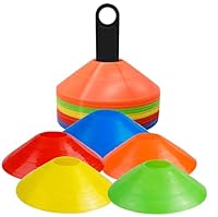 25x Markierungshütchen farbig, Zubehör für Fußball & Slalomtraining - Trainingszubehör Outdoor