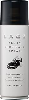 靴 クリーナー 革 泡 水なし 汚れ落とし レザークリーナー LAQ2 ラクツ オールイン シューケアスプレー 180ml