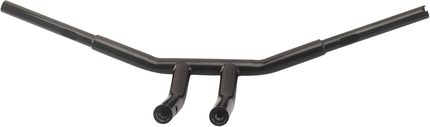 8" Rise 1-1/4" Fat T-Bars Handlebar Fit For 82-22 Harley Sportster Dyna Low Rider Breakout Softail Throttle-by-wire FLST FXST Motorcycle T Handle Bar Gloss Black