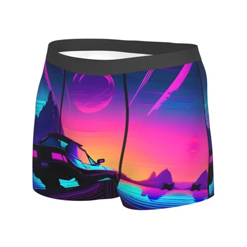 KoNsev Spring Bamboo Print Men'S Underwear Boxer Briefs Pack,Stretch-Polyester Boxer Briefs,Breathable And Light2