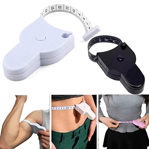 Bitnex Retractable body measuring ruler automatic telescopic tape Ergonomic Design Fitness Measuring Tape For Measuring Bust Body Fat Measuring Waist Thigh