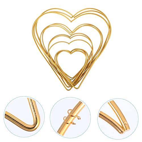 Anillo atrapasueños de hierro con forma de corazón resistente y soldadura invisible 3