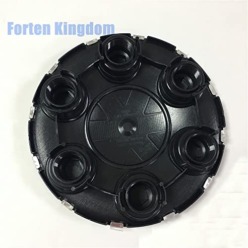 Forten Kingdom 4Pcs 7 7/8 Inches Silver Abs Plastic Brushed Aluminum Car Hub Wheel Center Cap Caps 6 Bolts Cover 9596341 For Silverado Express Tahoe Avalanche Suburban #TOP1