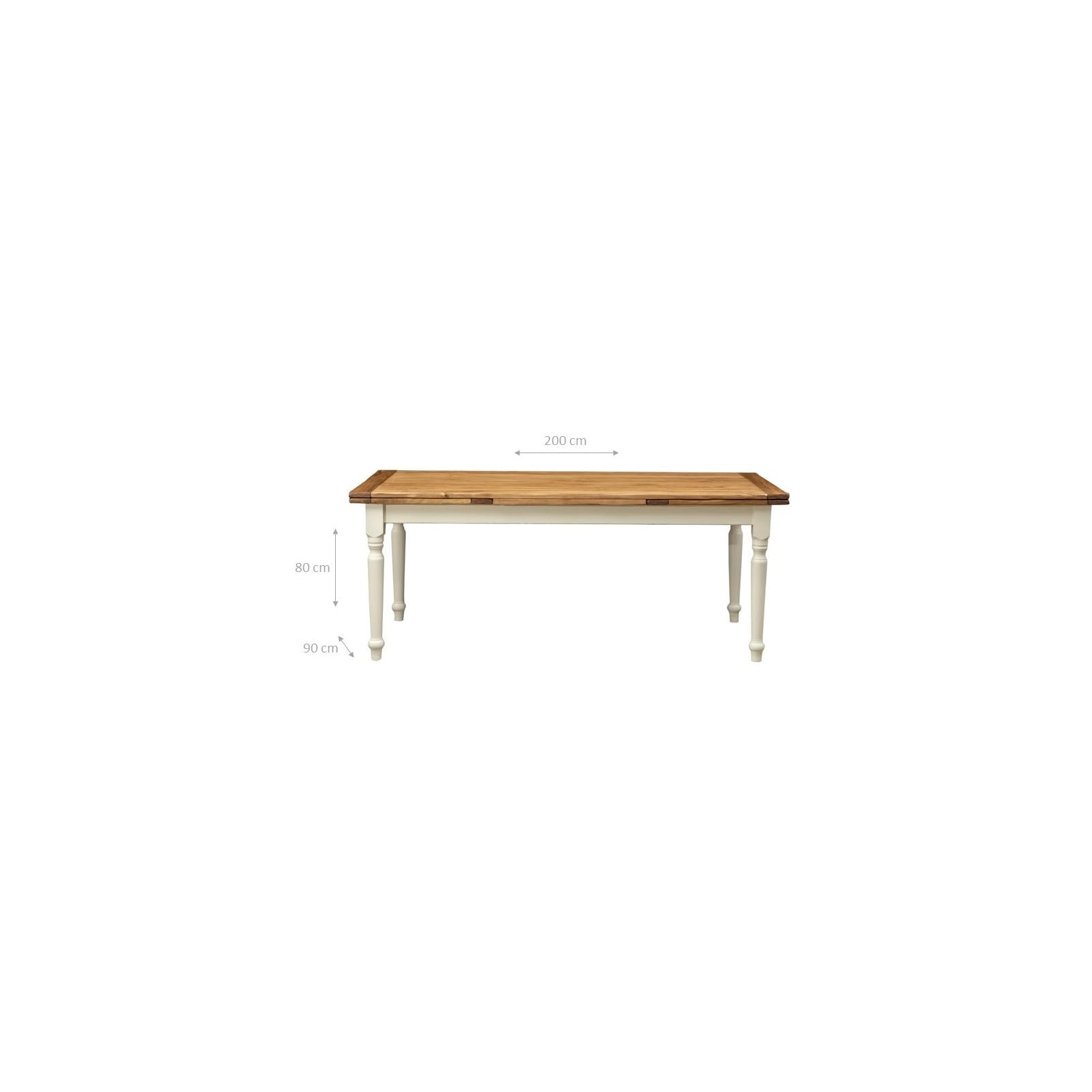 Tavolo Allungabile Sala Da Pranzo 180x90 Cm | Tavolo Cucina Allungabile In Legno Massello 83517813