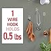Command Small Clear Wire Toggle Hooks, 10 Wall Hooks and 12 Command Strips, Damage-Free Hanging with Adhesive, Great for Hanging, Organization and Storage, Holds up to 0.5 lb
